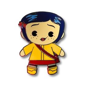 NEW Coraline Raincoat Collectors Pin – Officially Licensed Hard Enamel Pins